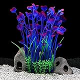 QUMY Large Aquarium Plants Artificial Plastic Fish Tank Plants Decoration Ornament for All Fish (D-Purple) Photo, new 2024, best price $11.99 ($11.99 / Count) review