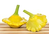 Gelbe Ufo Zucchini Yellow Squash - 20 Samen Foto, neu 2024, bester Preis 3,59 € Rezension