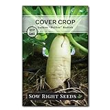 Sow Right Seeds - Driller Daikon Radish Seed for Planting - Cover Crops to Plant in Your Home Vegetable Garden - Enriches Soil - Suppresses Weeds - Non-GMO Heirloom Seeds - A Great Gardening Gift Photo, new 2024, best price $4.99 review
