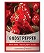 Photo Ghost Pepper Seeds for Planting Spicy Hot - Heirloom Non-GMO Hot Pepper Seeds for Home Garden Vegetables Makes a Great Plant Gift for Gardening by Gardeners Basics review