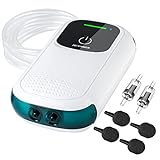 KEDSUM Battery Aquarium Air Pump, Quietest Rechargeable and Portable Fish Aerator Pump with Dual Outlets for Fish Tank, Outdoor-Fishing, Fish Transportation and Power Outages Photo, new 2024, best price $25.99 review