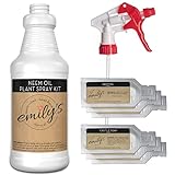 Emily's Naturals Neem Oil Plant Spray Kit, Makes 48oz | Natural Spray for Garden and House Plants | Safe and Biodegradable Photo, new 2024, best price $14.95 review