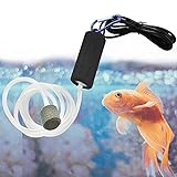 Quietest Aquarium Air Pump - Air Stone and Hose Included - Low Power Usage - USB Air Pump (Black) Photo, new 2024, best price $8.99 review