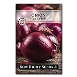 Sow Right Seeds - Red Creole Onion Seed for Planting - Non-GMO Heirloom Packet with Instructions to Plant a Home Vegetable Garden Photo, new 2024, best price $4.99 review