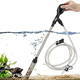 hygger Small Gravel Vacuum for Aquarium, Manual 80GPH Aquarium Gravel Cleaner Low Water Level Water Changer Fish Tank Cleaner with Pinch or Grip Run in Seconds Suction Ball Adjustable Length Photo, new 2024, best price $17.99 review