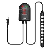 U-picks Submersible Aquarium Heater 100W/300W/500W Fish Tank Heater with Dual Intelligent External LED Digital Temperature Displays and Controller for Turtle Betta Fish Tank 5-25 Gallon (100W) Photo, new 2024, best price $25.99 review