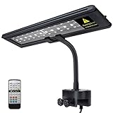 IREENUO Aquarium LED Light, Full Spectrum Fish Tank Clip on Light with Remote, Color Changing Lighting for Reef Coral Aquatic Plants and Fish Keeping (Black, 10W（11.8inch）) Photo, new 2024, best price $32.99 ($32.99 / Count) review