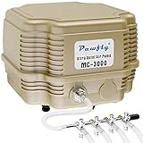 Pawfly 7 W 254 GPH Commercial Air Pump 4 Outlets Manifold Quiet Oxygen Aerator Pump for Aquarium Pond Photo, new 2024, best price $39.99 review