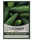 Cucumber Seeds for Planting - Marketmore 76 - Cucumis sativus Heirloom, Non-GMO Vegetable Variety- 1 Gram Seeds Great for Outdoor Gardening by Gardeners Basics Photo, new 2024, best price $4.95 review