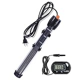 Orlushy Submersible Aquarium Heater,150W Adjustable Fish Tahk Heater with 2 Suction Cups Free Thermometer Suitable for Marine Saltwater and Freshwater Photo, new 2024, best price $19.99 review