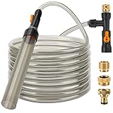 hygger Bucket-Free Aquarium Water Change Kit Metal Faucet Connector Fish Tank Vacuum Siphon Gravel Cleaner with Long Hose 33FT Drain & Fill Photo, new 2024, best price $41.99 review