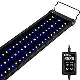NICREW Saltwater Aquarium Light, Marine LED Fish Tank Light for Coral Reef Tanks, 2-Channel Timer Included, 48 to 60-Inch Photo, new 2024, best price $82.99 review