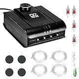 Aquarium Air Pump 4 Outlet, Lychee 254GPH 8W Quiet Oxygen Pump Fish Tank Aerator Pump with Check Valve Air Stone for Up to 300 Gallon Fish Tank Photo, new 2024, best price $31.99 review