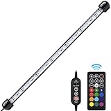 NICREW Submersible RGB Aquarium Light, Underwater Fish Tank Light with Timer Function, Multicolor LED Light with Remote Controller, 15 Inches Photo, new 2024, best price $17.99 review