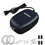Noodoky Aquarium Air Pump for Fish Tank with Accessories, Air Bubbler Stone Pump Aerator, 6W Dual Outlet up to 5L/min Oxygen for Tank 10 to 80 Gallons Photo, new 2024, best price $16.49 review