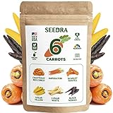 Seedra 6 Carrot Seeds Variety Pack - 1385+ Non GMO, Heirloom Seeds for Indoor Outdoor Hydroponic Home Garden - Chantenay Red Cored, Imperator, Scarlet Nantes, Solar Yellow, Lunar White, Black Nebula Photo, new 2024, best price $11.21 review