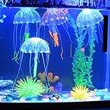 Artificial Jellyfish Fish Tank Decoration, 2022 The Newest Fluorescent Silicone Simulation Floating, Fish Tank Ornament Aquarium Decoration, Fish Tank Fluorescent Glowing Beauty Fake Jellyfish Aquarium Ornament Photo, new 2024, best price $5.97 review