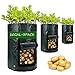 Photo Potato-Grow-Bags, Garden Vegetable Planter with Handles&Access Flap for Vegetables,Tomato,Carrot, Onion,Fruits,Potatoes-Growing-Containers,Ventilated Plants Planting Bag (3 Pack- 10gallons) review