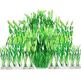 MyLifeUNIT Artificial Aquarium Plants, 13 Pack Plastic Seaweed Water Plants for Fish Tanks (Green) Photo, new 2024, best price $14.99 review