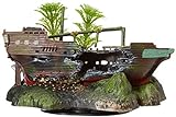 Penn-Plax OJ3 Action Aqua Aquarium Decoration Ornament | Sunken Ship with Plant | Great Detail and Action | Fun Decor for Any Tank Photo, new 2024, best price $23.02 review