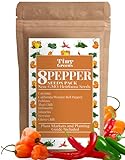 Heirloom Pepper Seed Variety Pack | 8 Hot & Sweet Peppers For Planting | Garden Vegetable Seeds | Cayenne, California Bell Pepper, Poblano, Thai Chili, Habanero, Jalepeno, Serrano, Ghost Pepper Photo, new 2024, best price $15.96 ($2.00 / Count) review