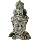 RONYOUNG Buddha Head Statue Aquarium Decorations Resin Fish Hideout Betta Cave for Large Fish Tank Ornaments Betta Sleep Rest Hide Play Breed, Grey Photo, new 2024, best price $21.99 review
