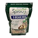 Nature Jims Sprouts 3 Bean Seed Mix - Certified Organic Green Pea, Lentil, Adzuki Bean Seeds for Planting - Non-GMO Vegetable Seeds - Resealable Bag for Freshness - Fast Sprouting Bean Seeds - 16 Oz Photo, new 2024, best price $17.00 ($1.06 / Ounce) review