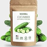 SEEDRA 120+ Cucumber Seeds for Indoor, Outdoor and Hydroponic Planting, Non GMO Heirloom Seeds for Home Garden - 1 Pack Photo, new 2024, best price $6.99 review