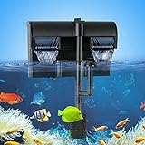 Aquarium Power Filter 20-45 Gallon w/ Surface Skimmer Whisper Multi-Stage 158GPH Hang on Back Fish Tank Filter Adjustable for Saltwater & freshwater Large Tank Water Filter System (HBL701-Filter) Photo, new 2024, best price $31.39 review