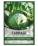 Cabbage Seeds for Planting - Golden Acre Green Heirloom, Non-GMO Vegetable Variety- 1 Gram Approx 225 Seeds Great for Summer, Spring, Fall, and Winter Gardens by Gardeners Basics Photo, new 2024, best price $4.95 review