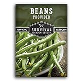 Survival Garden Seeds - Provider Bush Bean Seed for Planting - Packet with Instructions to Plant and Grow Stringless Green Beans in Your Home Vegetable Garden - Non-GMO Heirloom Variety Photo, new 2024, best price $4.99 review