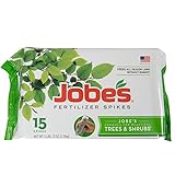 Jobe's 01660 Fertilizer Tree & Shrubs, Includes 15 Spikes, 14 Ounces, Brown Photo, new 2024, best price $9.97 review