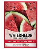 Watermelon Seeds for Planting - Crimson Sweet Heirloom Variety, Non-GMO Fruit Seed - 2 Grams of Seeds Great for Outdoor Garden by Gardeners Basics Photo, new 2024, best price $4.95 review