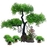 MiukingPet Artificial Aquatic Plants Fishtank Decorations Aquarium Decorations,Applicable to Office and Household Simulation Fish Tank Plants (Green) Photo, new 2024, best price $11.99 review