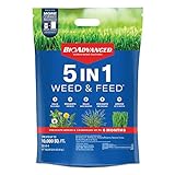 BioAdvanced 704865U 5 in 1 Weed and Feed Lawn Fertilizer and Crabgrass Killer, 10000 Square Feet, Granules Photo, new 2024, best price $50.80 review