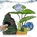 Photo COOSPIDER Betta Fish Leaf Pad Hammock Aquarium Decoration Cichlid Fish Tank Resin Rock Mountain Cave Ornaments for Sleeping Resting Hiding Playing Breeding review