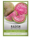 Watermelon Radish Seeds for Planting - Heirloom, Non-GMO Vegetable Seed - 2 Grams of Seeds Great for Outdoor Spring, Winter and Fall Gardening by Gardeners Basics Photo, new 2024, best price $4.95 review