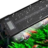 hygger Aquarium Programmable LED Light, for 48~55in Long Full Spectrum Plant Fish Tank Light with LCD Setting Display, 7 Colors, Sunrise Sunset Moon and DIY Mode, for Novices Advanced Players Photo, new 2024, best price $74.99 review
