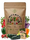 12 Rare Sweet & Mild Pepper Seeds Variety Pack for Planting Indoor & Outdoors. 600+ Non-GMO Pepper Garden Seeds: California Wonder Bell, Anaheim, Poblano, Cubanelle, Pepperocini, Banana Peppers & More Photo, new 2024, best price $16.99 ($1.42 / Count) review