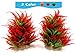 Photo BEGONDIS 2 Pcs Fish Tank Artificial Red Water Plants, Aquarium Decorations Made of Soft Plastic, Safe for All Fish & Pets review
