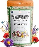 130,000+ Wildflower Seeds - Premium Birds & Butterflies Wildflower Seed Mix [3 Oz] Flower Garden Seeds - Bulk Wild Flowers: 23 Wildflowers Varieties of 100% Non-GMO Annual Flower Seeds for Planting Photo, new 2024, best price $17.95 ($0.00 / Count) review