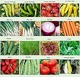 Set of 16 Assorted Organic Vegetable Seeds & Herb Seeds 16 Varieties Create a Deluxe Garden All Seeds are Heirloom, 100% Non-GMO Sweet Pepper Seeds, Hot Pepper Seeds-Red Onion Seeds- Green Onion Seeds Photo, new 2024, best price $16.95 ($1.06 / Count) review