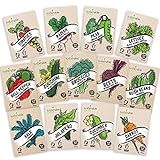 Heirloom Vegetable Seeds Kit 13 Pack – 100% Non GMO for Planting in Your Indoor or Outdoor Garden: Tomato, Peppers, Zucchini, Broccoli, Beet, Bean, Carrot, Kale, Cucumber, Pea, Radish, Lettuce Photo, new 2024, best price $16.95 review