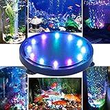 12LED Aquarium Bubble Light, Buntes Aquarium Luft Stein Lichtpumpe Luftblase Stein Lampe Fish Tank Bubble Foto, neu 2024, bester Preis 13,50 € Rezension