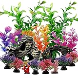 Fish Tank Decorations Plants with Resin Broken Barrel and Cave Rock View, PietyPet 15pcs Aquarium Decorations Plants Plastic,Fish Tank Accessories, Fish Cave and Hideout Ornaments, Aquarium Decor Photo, new 2024, best price $15.89 review