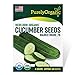 Photo Purely Organic Heirloom Cucumber Seeds (Marketmore 76) - Approx 140 Seeds - Certified Organic, Non-GMO, Open Pollinated, Heirloom, USA Origin review