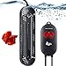 Photo AQQA Aquarium Heater 500W 800W Submersible Fish Tank Heater with Double Explosion-Proof Quartz Tubes and External LCD Display Controller for Marine Saltwater and Freshwater review
