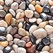 Photo 5.7lb River Rock Stones Pebbles - Natural Decorative Polished Mixed Pebbles Gravel, Small Decorative Polished Gravel，for Plant Aquariums, Landscaping, Ponds,terrariums Vase Fillers，DIY，Home Decor etc. review